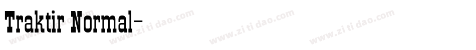 Traktir Normal字体转换